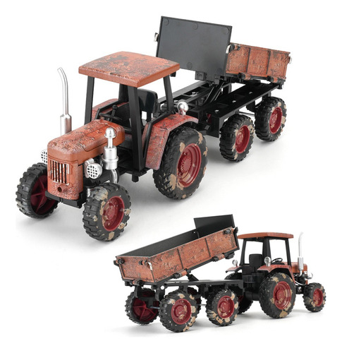 Modelo Trator Agrícola Simulado Miniatura Metal Carro 1/32