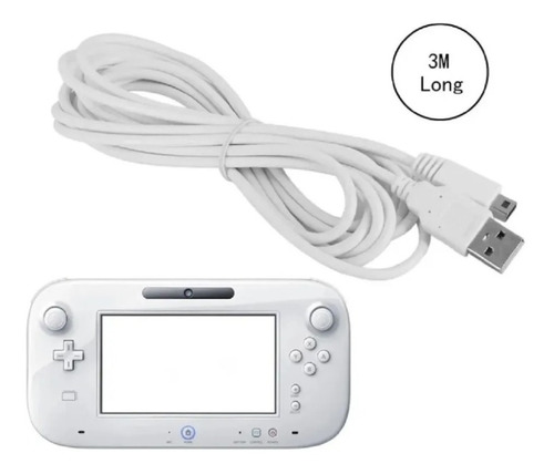 Cable 3 Metros Nintendo Wii U Gamepad Envio Gratis
