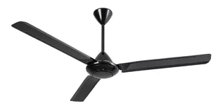 Ventilador de techo KDK Redondo M56LG negro con 3 aspas, 56" de diámetro 110 V - 120 V