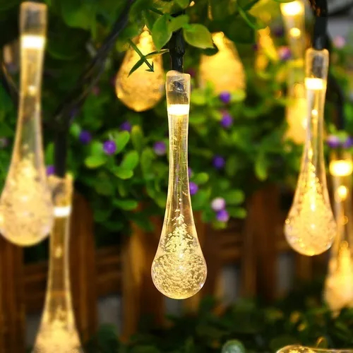 Luces Solares Pack Guirnalda Luces Solares Exterior Jardin