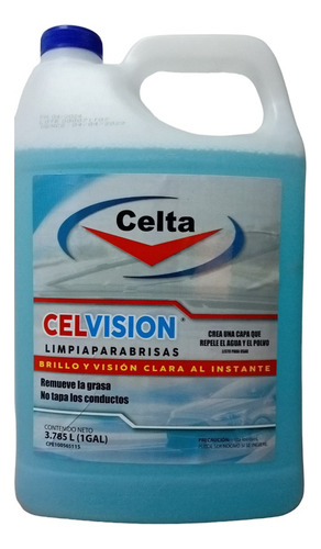 Celta Celvision Limpiador De Parabrisas (3.785l)