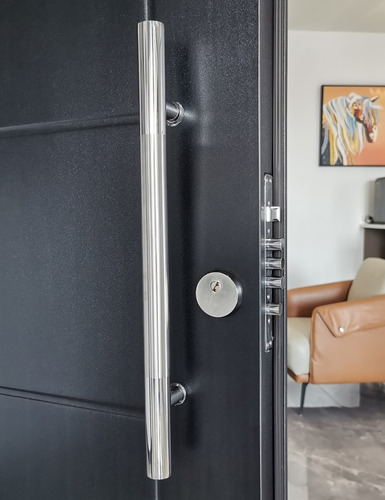Imagen 6 de 9 de Puerta De Seguridad Exterior Multianclaje Foliada Pvc 70mm