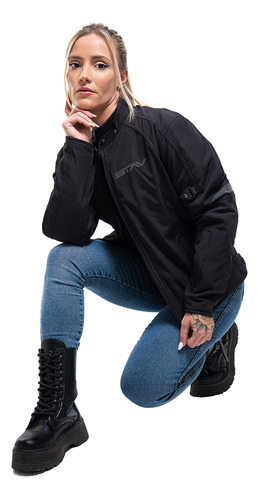 Imagen 2 de 9 de Campera Moto Stav Lady Urban Protection Windblock Softshell
