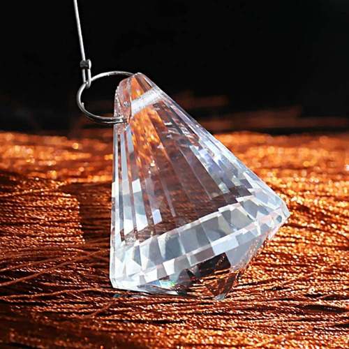 Cono De Cristal Cortado 4x4.5 Cm Para Cortina O Candil 10