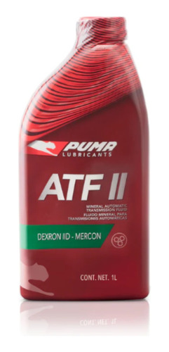 Aceite Hidraulico Atf 2 Dexron Rojo Puma 1 Litro