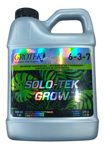 Solo-tek Grow 500 Ml Grotek Base De Crecimiento Metanoiagrow