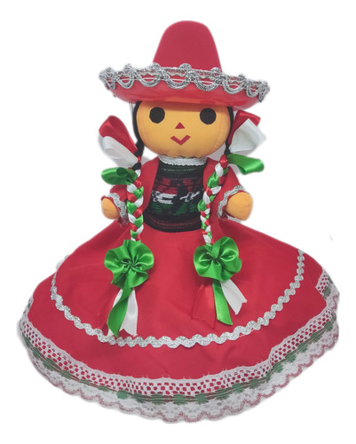 Muñeca Mexicana Especial 30cm Viva Mexico  Marlele Bonita
