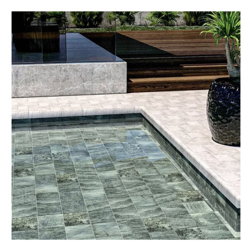 Ceramico Pileta Pared Simil Piedra Bali 10x10cm