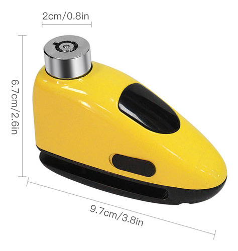 Tf Disco De Seguridad Antirrobo Con Alarma De Freno De