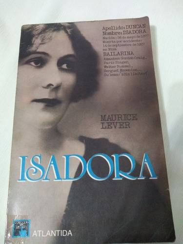 Isadora Duncan Biografia Maurice Lever Palermo Envios