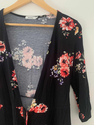 Kimono Bershka Con Lazo Talle S (Usado)