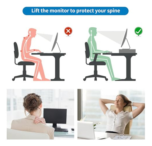 Soporte De Monitor De Computadora De Gianottero Con Cajón Y