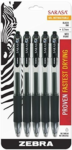 Bolígrafos De Tinta De Ge Zebra Sarasa Retractable Gel Ink P