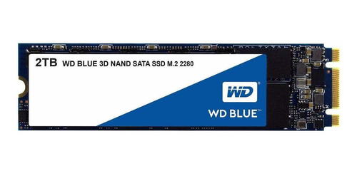 Imagen 1 de 2 de Disco sólido interno Western Digital WDS200T2B0B 2TB azul
