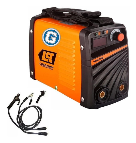 Soldadora inverter Lüsqtoff Iron-300 naranja y negra 50Hz/60Hz 220V