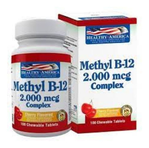 Vitamina B-12 Methyl 2000mcg 100 Tabletas Healthy America