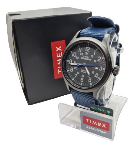 Reloj Timex Expedition Blue Con Luz Nocturna (-40% Off) 