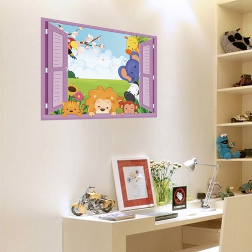 Imagem 1 de 6 de Papel De Parede 3d Infantil Para Quarto Papeis De Parede