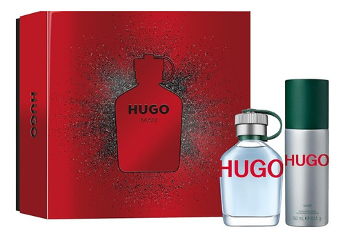Kit Hugo Boss Man Eau De Toilette 75ml + Desodorante 150ml Com Selo Adipec
