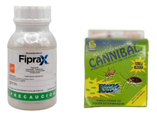 Veneno Cucarachas Y Termitas Fiprax 250ml + Cannibal Cebo