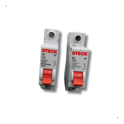 Disjuntor Steck Monopolar 32a Curva C Para Chuveiro 220v