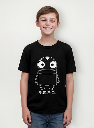 Camiseta Infantil Repo Game Blue Jogo Horror Robo Semibot
