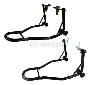 Pair Front & Rear Motorcycle Bike Auto Stand Forklift Pa Jjf