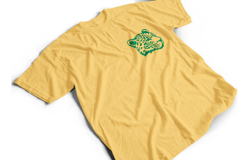 Camiseta De Algodón Adulto Con Estampado Logo Escudo Jaguar