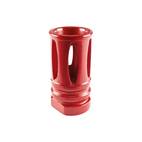 comprar Flash Hider Vermelho Airsoft Aeg M4 M16  Rosca 14mm Esquerda