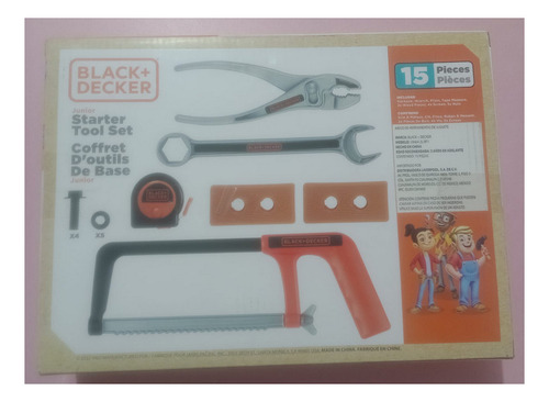 Black & Decker Junior - Juego De Herramientas (15 Piezas)