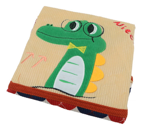 Bata Preescolar Infantil En Pana Con Diseño De Cocodrilo