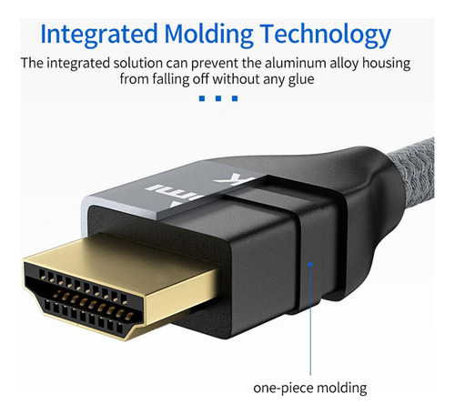 Cable 2.1 48gbps 8k 60hz 4k 120hz Ultra Alta 1.2 Metros