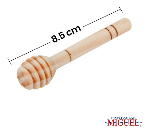 Imagen 3 de 5 de Mylin Palito Mielero De Madera 8.5cm Pack 2 Piezas