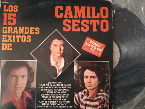 Lp Camilo Sesto Como Lo Vio En La Tv 15 Éxitos