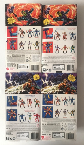 4 Figs He-man Y Skeletor Cabeza Vintage Y Retro Motu Origins (Usado)