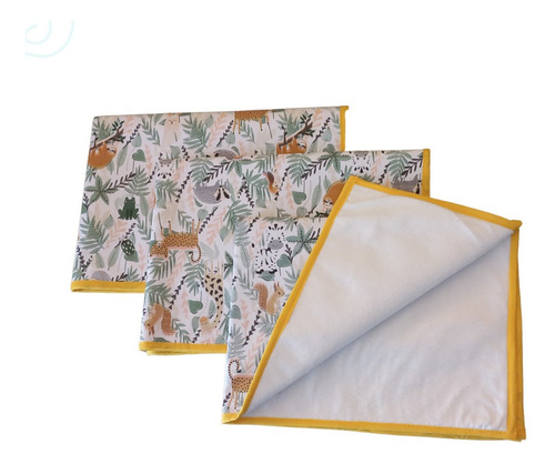 Kit 3 Tapetes Higiênicos Lavável Cães Cachorro Pet M 70x50