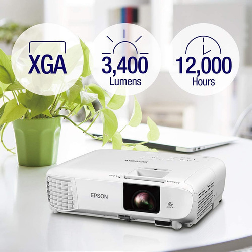 Proyector Epson Powerlite E20 3400 Lúmenes 1024x768 Xga 3lcd
