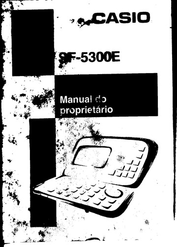 Manuales De Agenda Electronica Casio Sf5300e (Usado)