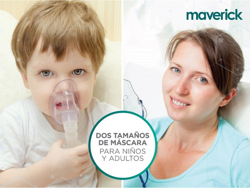 Imagen 6 de 9 de Nebulizador Piston Compresor 403a Yuwell Máscara Adulto\niño
