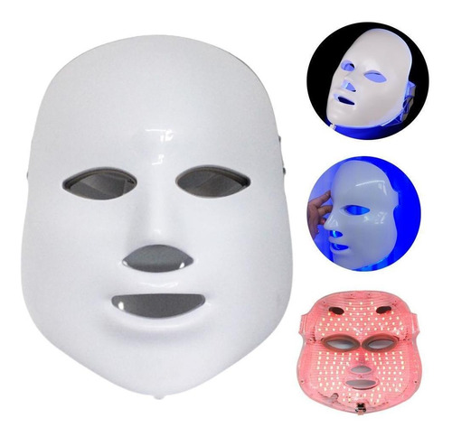 Mascara Led Estética Facial 7 Cores Tratamento De Pele Skin