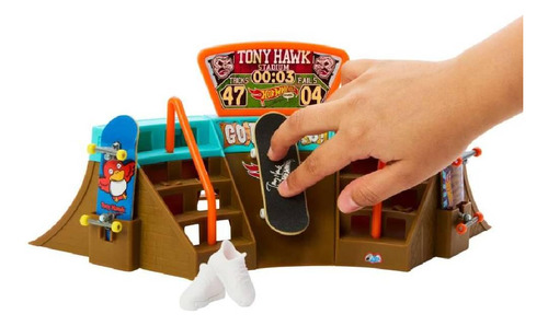 Hot Wheels Pista De Skate Tony Hawk Skatepark - Mattel