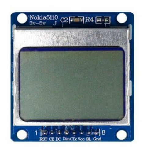 Display Nokia 5110 Lcd Azul 84x48 Programação Pic Arm Esp32