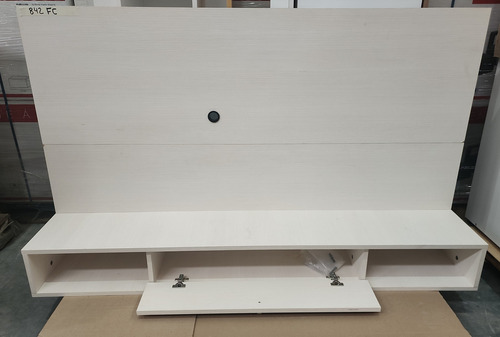 Panel Tv Modular Nordico Escandinavo Fineline Crema Outlet