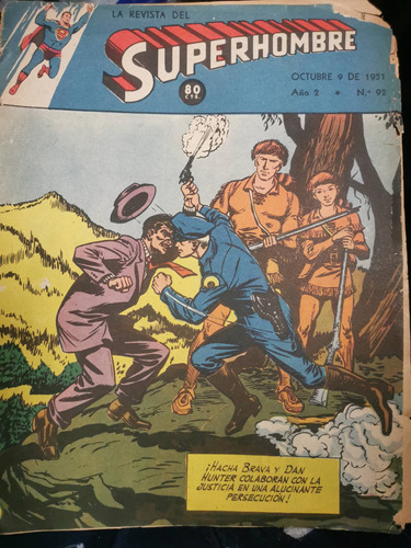 Cómics Súper Hombre Superman Año 1951 #92 Argentina