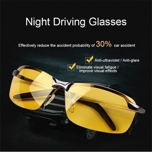 Lentes De Visión Nocturna Protección Antideslumbrante Uv400