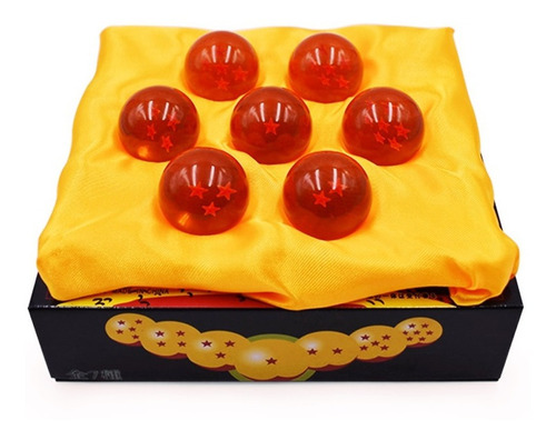 Box Com 7 Esferas Do Dragão 3,5 Cm Dragon Ball Z Decorativo