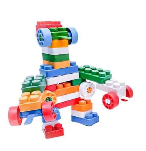 Brinquedo Educativo de Montar Pecinhas Com Cores Sortidas - ShopJJ