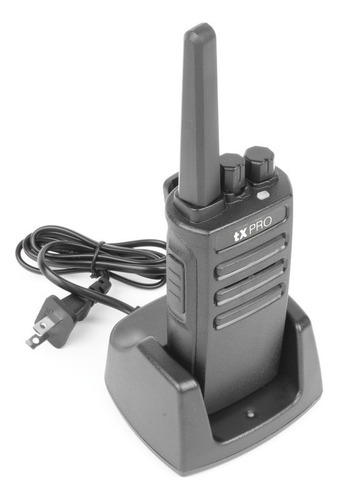 2 Radio Portátil Vhf, 5w De Potencia, Scrambler De Voz Color Negro
