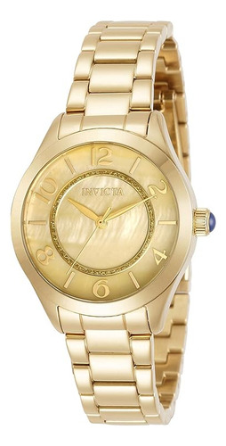Invicta | Reloj Mujer 33 Mm | 31105 | Original Color de la correa Dorado Color del bisel Dorado Color del fondo Dorado
