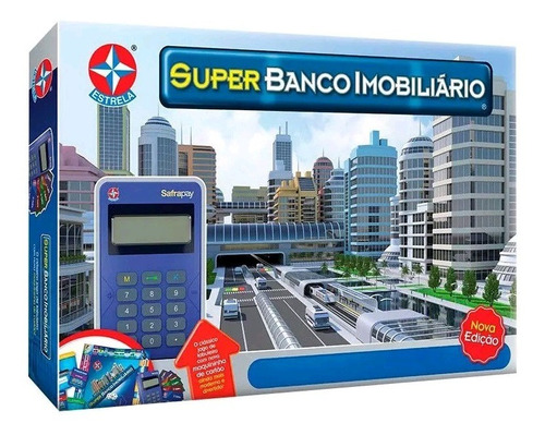 Imagem 1 de 11 de Super Banco Imobiliário C/ Máquininha (orig. Da Estrela)